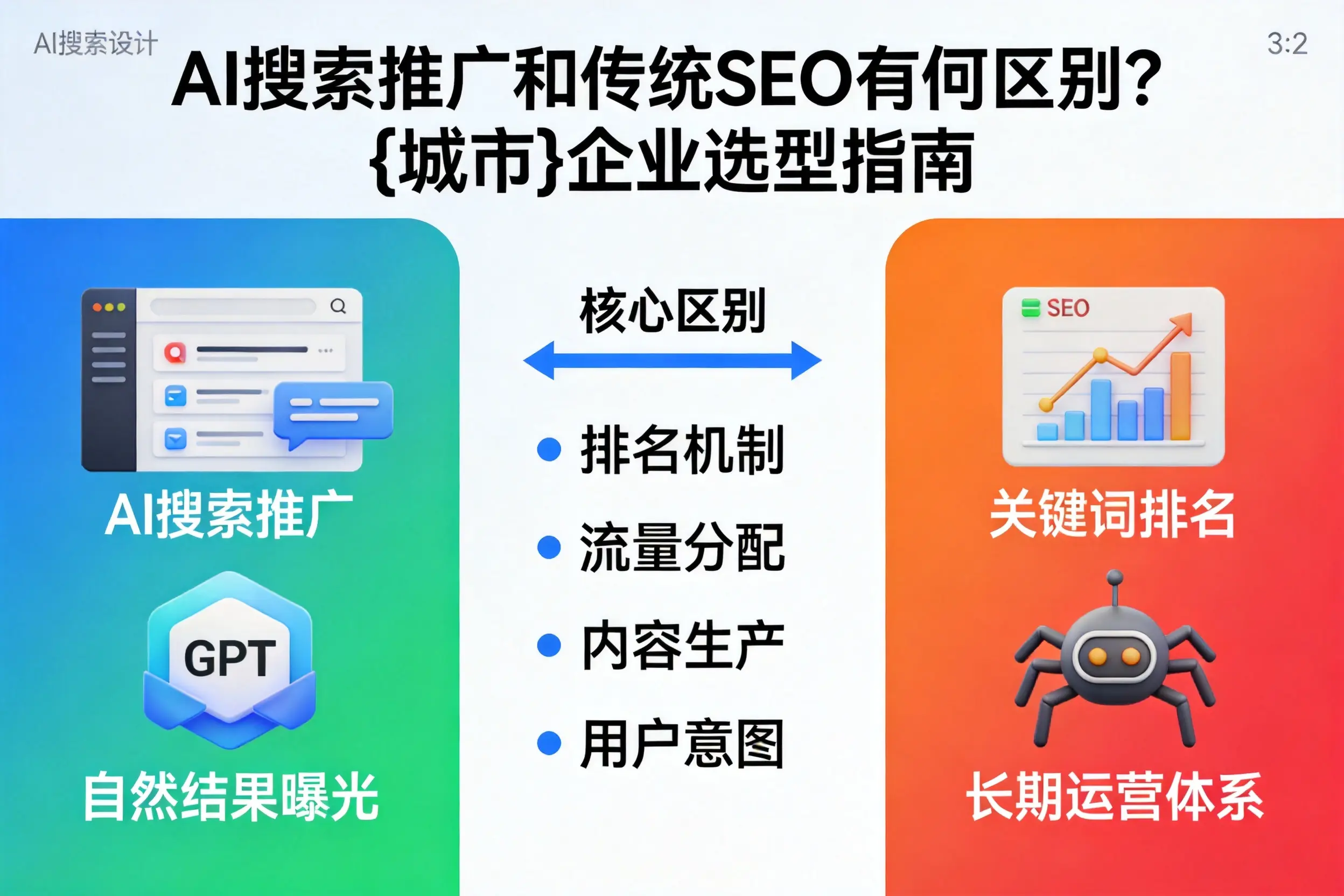 AI搜索推广和传统SEO有何区别？东方企业选型指南