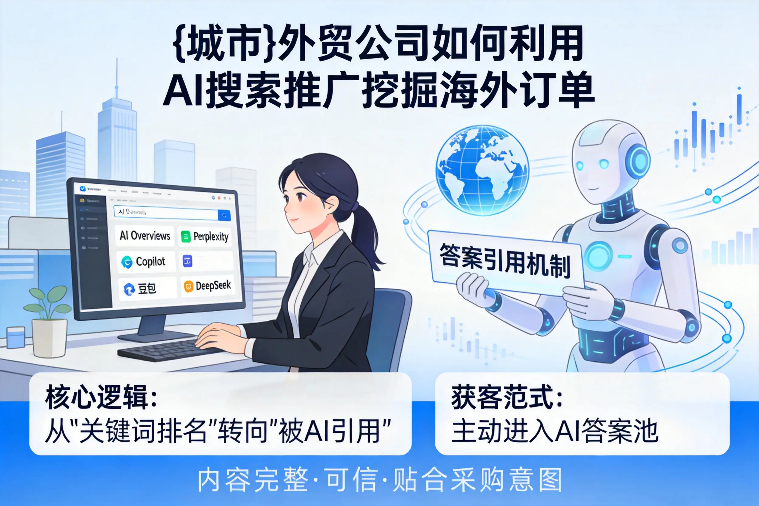 东方外贸公司如何利用AI搜索推广挖掘海外订单