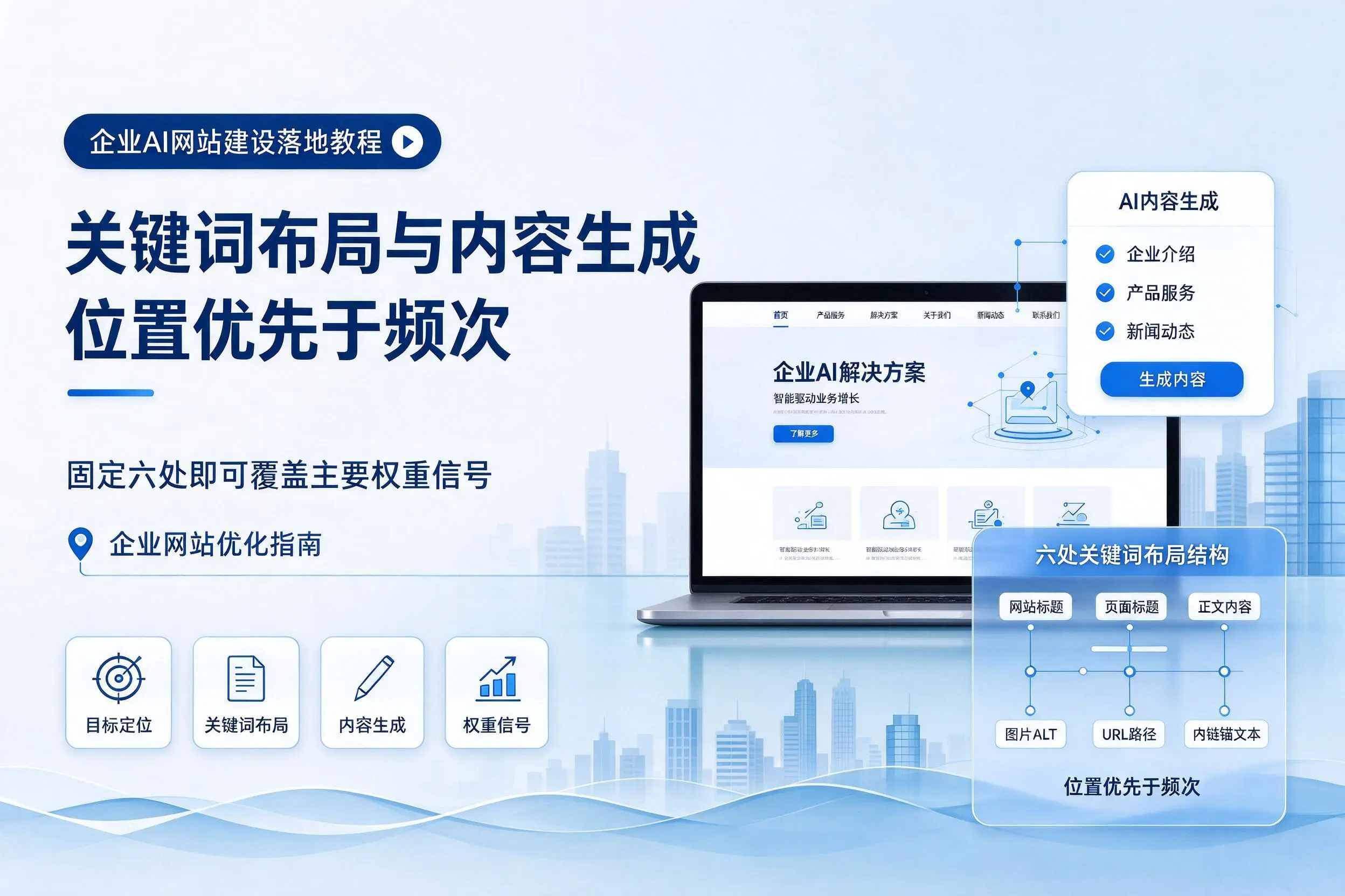 东方企业AI网站建设落地教程:关键词布局与内容生成